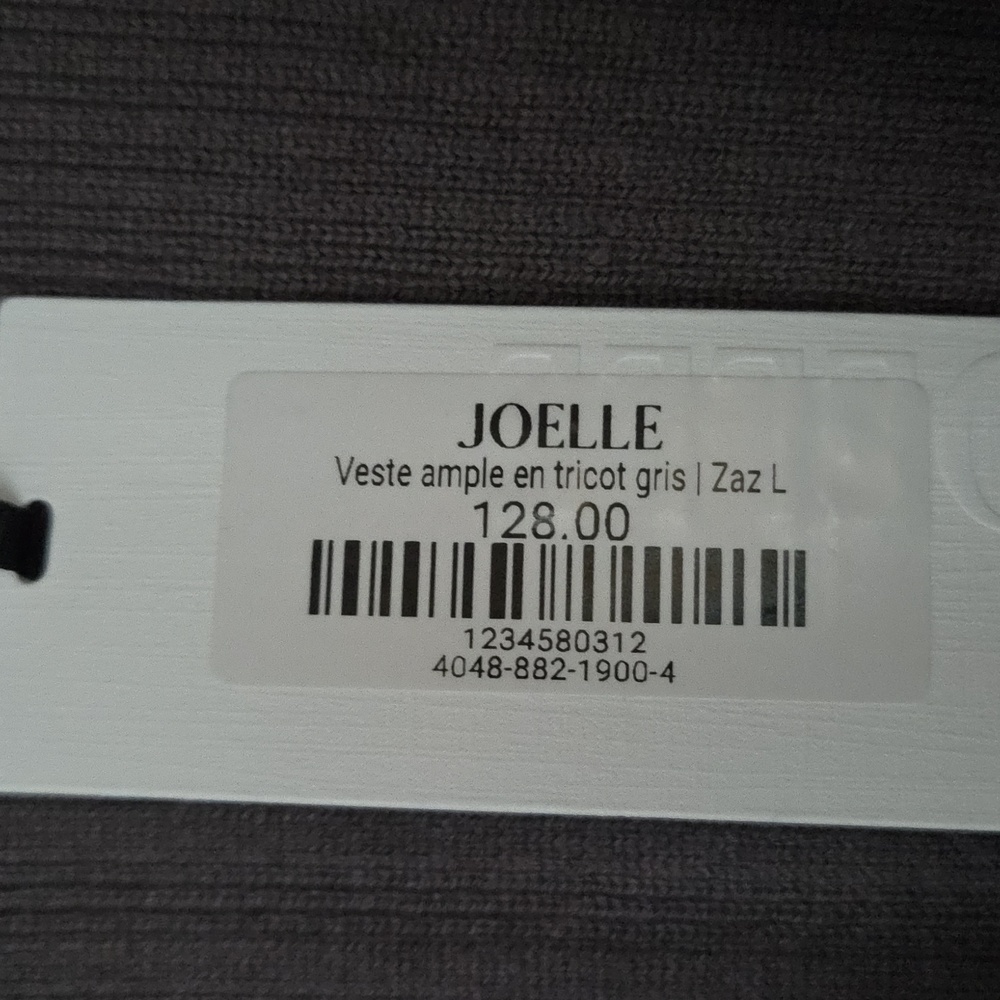 NWT JOELLE Collection Zaz Roomy Cardigan, Size L - Picture 6 of 10